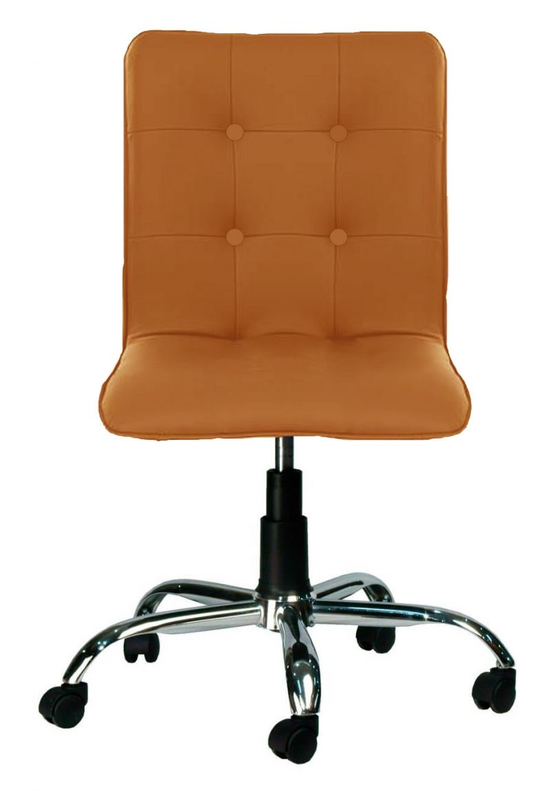 Кресло MRD Мальта хром оранжевый
