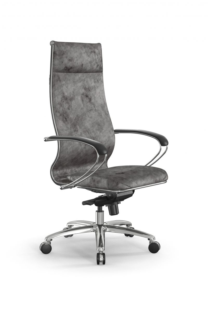 Кресло Metta L 1m 42/K118 (Велюр) Темно-серый, Мультиблок